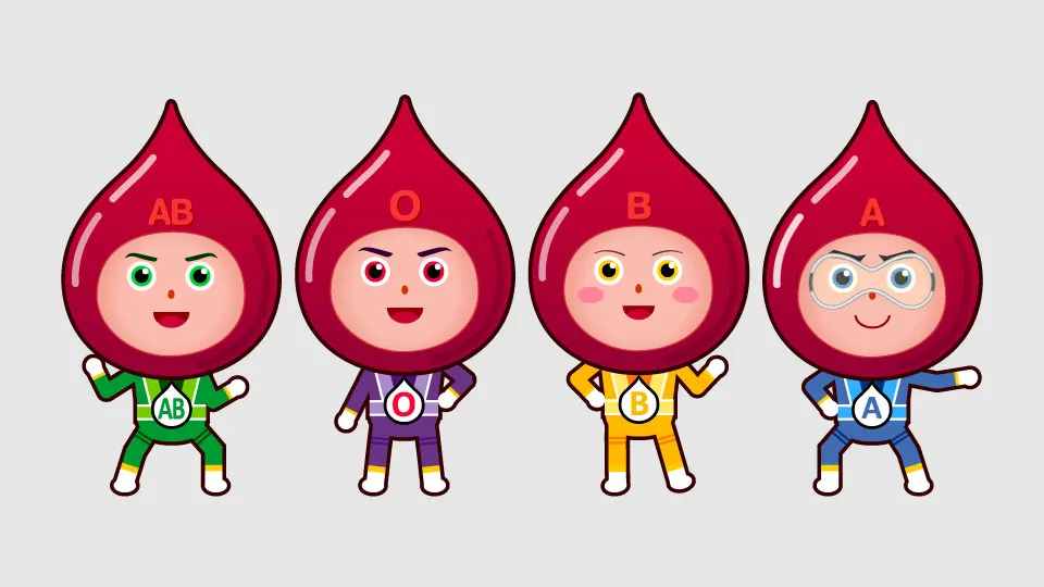 Give Blood Alliance characters design